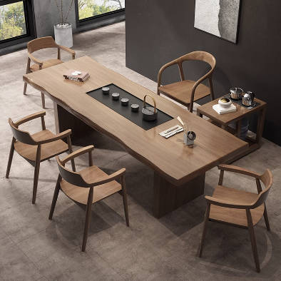 大艺木业 白蜡木大板茶台