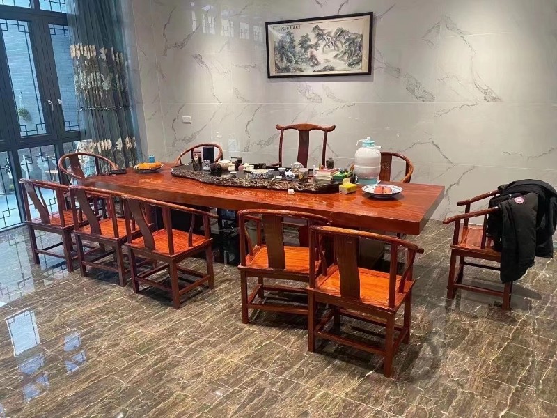 杭州大艺木业 白蜡木大板茶台