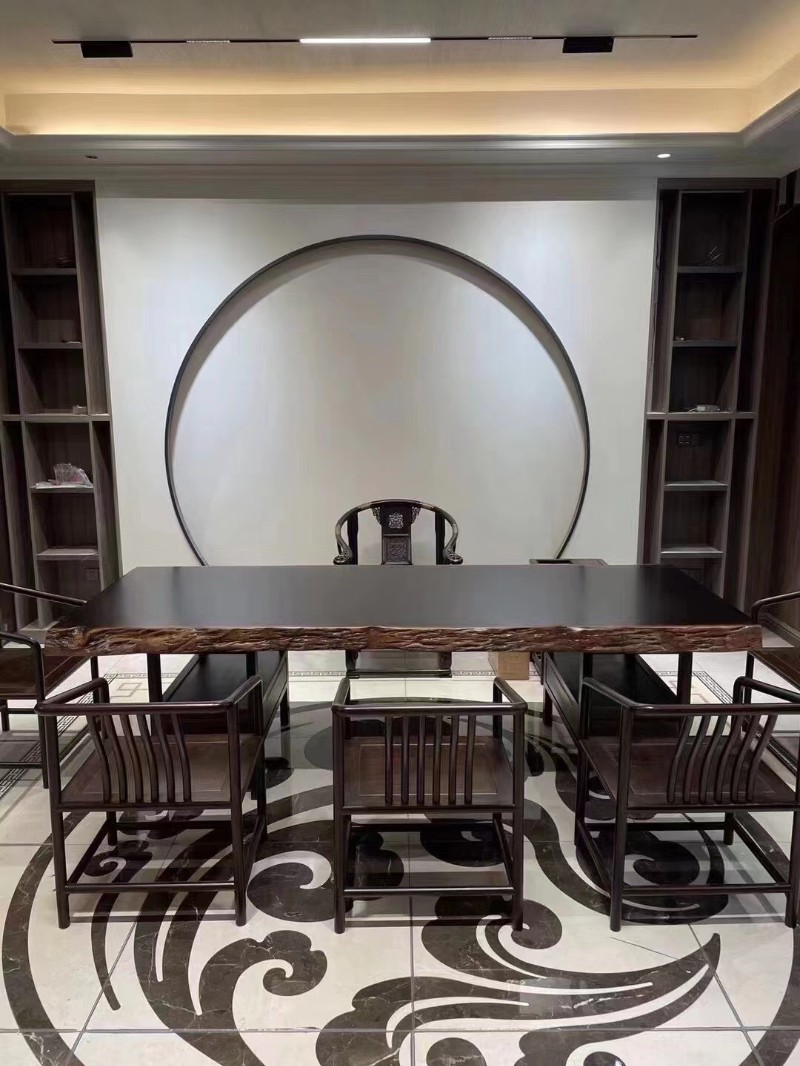 杭州大艺木业 白蜡木大板茶台